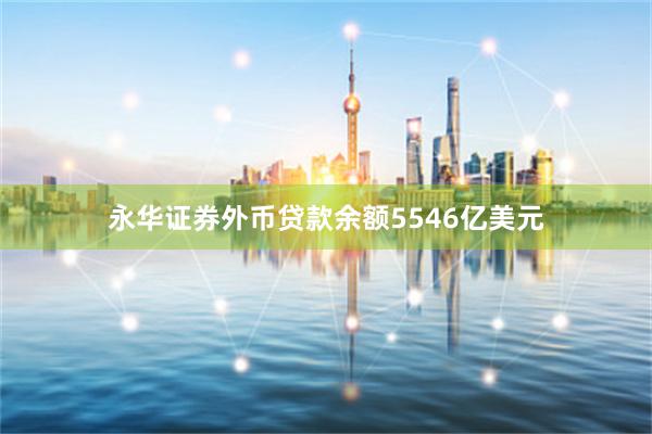永华证券外币贷款余额5546亿美元